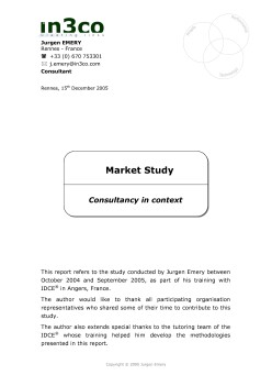 Market Study 2005